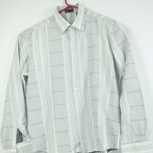 Messori Mens Long Sleeve Button Front Shirt Sz XL